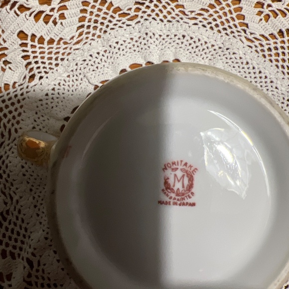 Vintage Noritake Blue Lustre Hand painted Sugar Bowl with Lid - Picture 10 of 14